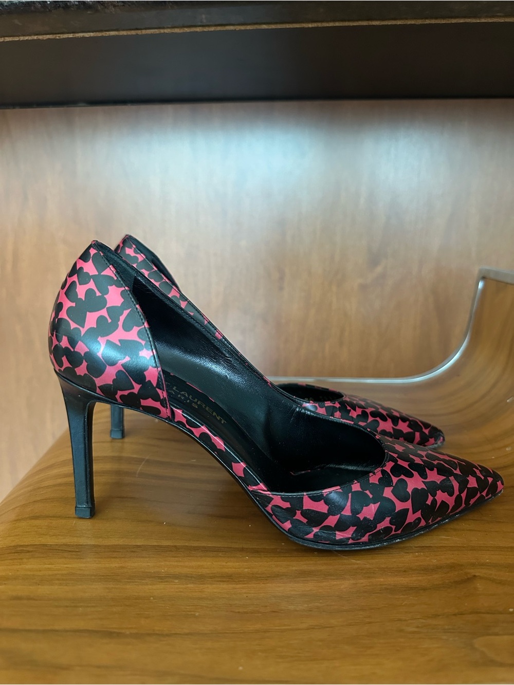 Saint Laurent heart heels size 38
